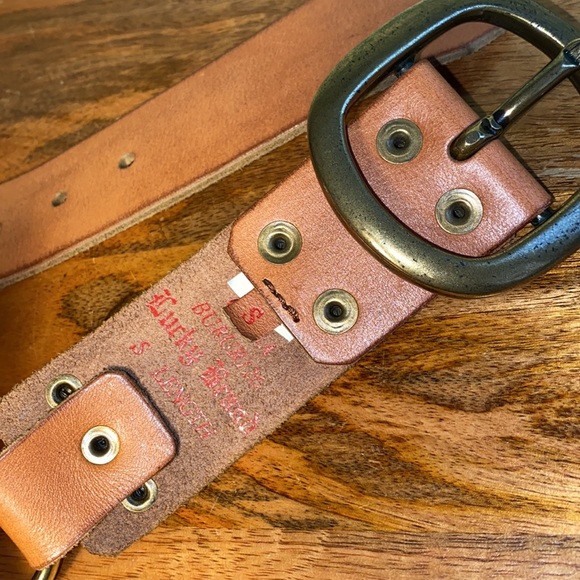 Lucky Brand Brown Brass Studded Leather Belt Women’s Small - Picture 6 of 6